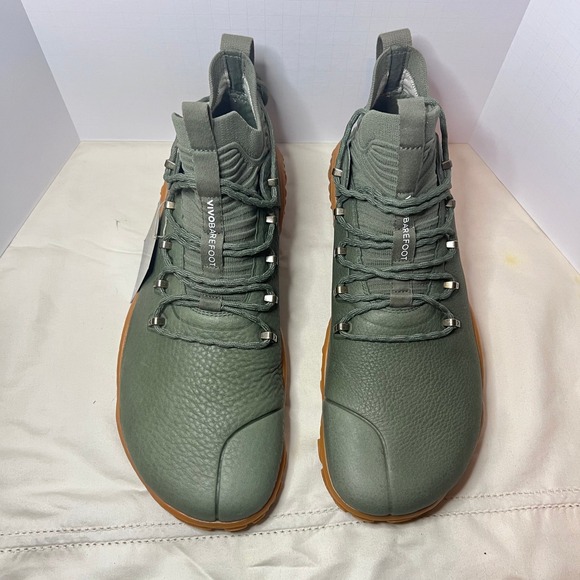 VIVOBAREFOOT Magna Forest ESC Leather Botanical Green‎ Michelin Mens Shoes US 12